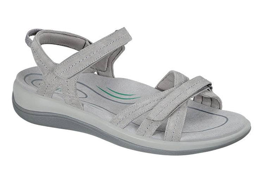 #1 Plantar Fasciitis Sandals, Best Arch Support, Easy On/Off, Women s Sandals | Orthofeet Orthopedic Footwear, Hydra, 10 / Medium / Gray